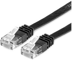 VALUE Patchkabel Kat.6 Class E UTP extra-flach juodas 5m