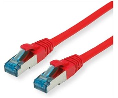 VALUE Patchkabel Kat.6A Class EA S/FTP PiMF LSOH raudona 1,5m