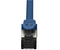 VALUE S/FTP-(PiMF-) Patchkabel Cat.8 (Class I), LSOH, Litzendraht, blau, 1 m