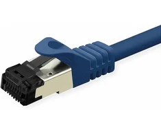 VALUE S/FTP-(PiMF-) Patchkabel Cat.8 (Class I), LSOH, Litzendraht, blau, 3 m
