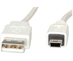 VALUE USB 2.0 Kabelis Typ A - 5-Pin Mini baltas 1,8m