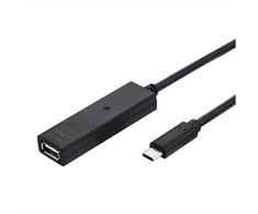 USB kabelis Value USB-A - USB-C 20 m juodas (12.99.1114)