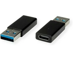 Adapteris USB Value USB-A - USB-C juodas (12.99.2998)