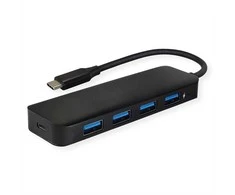 Value USB HUB Vertė VERTĖ USB 3.2 Gen 1 Hub, 4 prievadų, C tipo jungties laidas