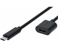 VALUE Video-Verlngerungskabel (DP Alt Mode) USB Typ C-C, ST/BU, juodas, 1,5 m