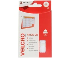 Velcro dots samoprzylepne haczyki i pętelki 16 mm x 16 zestawów Baltas