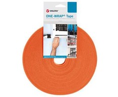 VELCRO® ONE-WRAP® Velcro juosta 25m ir 20mm pločio oranžinė