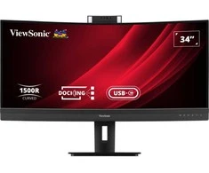 Monitorius ViewSonic VG3457CV – 34 colių | VA | UWQHD | USB-C PD100W | 5 MP kamera