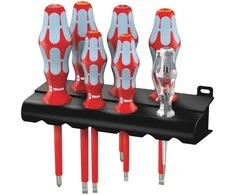 Wera 3160 i/7 atsuktuvų rinkinys iš nerūdijančio plieno + stovas