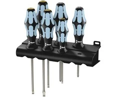 Wera 3334/3355/6 atsuktuvų rinkinys iš nerūdijančio plieno + stovas