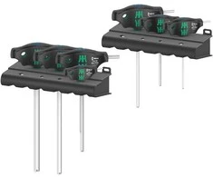 WERA 454/7 HF Set 1 atsuktuvai T formos rankena