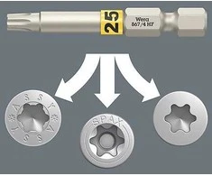 Wera Rinkinys BIT-CHECK 6 TX UNIVERSAL 1, 6CZ.