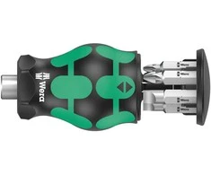 Wera Wera Kraftform compact stubby magazine 4 bit set (juodas/žalias, 7 pieces)