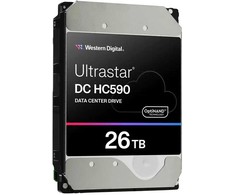 Sandisk Dysk WD Ultrastar DC HC590 - Dysk twardy - Centrum danych - szyfrowany - 26 TB - wewnętrzny - 3.5'' (8.9 cm) - SAS 12Gb/s - 7200 rpm - Puffer: 512 MB - Self-Encrypting Drive (SED)