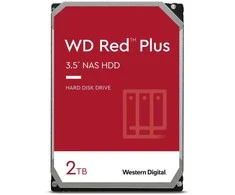 Kietasis diskas Sandisk WD Raudona Plus 2TB SATA 6Gb/s 3.5inch Rpm5400 128MB cache vidinis HDD diskas, didmeninis