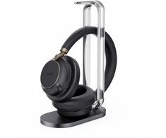 Yealink Bluetooth Ausinės BH76 Plus su Charging Stovas Teams Juodas USB-C/A