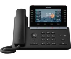 Yealink -SIP-T85W, IP telefonas, juodas, laidinis ir belaidis ragelis, stalinis, 1000 įrašų, mygtukai