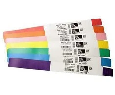 Zebra Z-Band Splash - Raudona - Self-adhesive spausdintuvas label - Direct thermal - 1" x 10" - 350 pc(s)