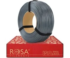 3D plastikas ASA pilkas 1.75mm 1kg refill pakuotė Rosa3D