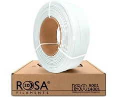3D plastikas PLA 1.75mm 1kg refill pakuotė Rosa3D - Baltas