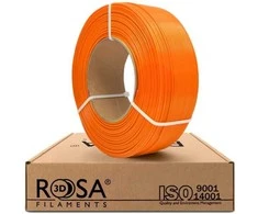 3D plastikas PLA oranžinė 1.75mm 1kg refill pakuotė Rosa3D