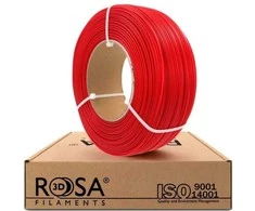 3D plastikas PLA (karmin red) 1.75mm 1kg refill pakuotė Rosa3D - Raudona