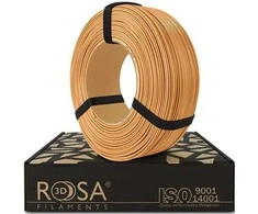 3D plastikas PLA ruda šviesiai 1.75mm 1kg refill pakuotė Rosa3D