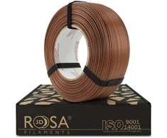 3D plastikas PLA rudas/kakavinis (Mocha Mousse) 1kg refill pakuotė Rosa3D