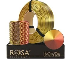 3D plastikas PLA tripusė aukso/vario/bronzos (Treasure) 1.75mm 1kg refill pakuotė Rosa3D