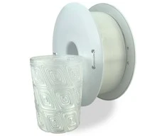 3D plastikas Easy ABS skaidrus 1.75mm 0.75kg Fiberlogy