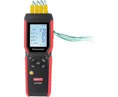 Skaitmeninis termometras su duomenų kaupimu, 4 kanalai, 72K taškų, -200.0°C~1372°C, USB-C, Bluetooth, UNI-T