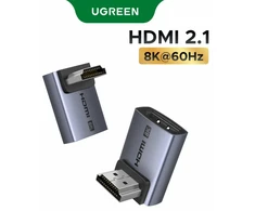 Adapteriai HDMI lizdas - HDMI kištukas kampinis 90° ir 270° HDMI 2.1 8K@60Hz 48GBps HD189 UGREEN