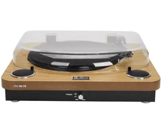Aiwa Patefonas 2x5W RMS su Bluetooth / USB / SD / FM radiju, medžio spalvos