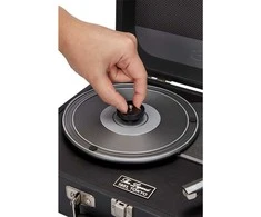 Aiwa Patefonas lagamine 2x2.2W RMS su Bluetooth / USB grotuvu, tamsiai pilkas