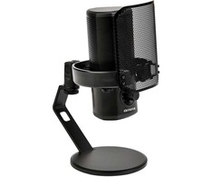 Aiwa Stalinis kardioidinis kondensatorinis USB mikrofonas, juodas