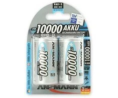 Akumuliatorius R20 (D) 1.2V 10000mAh Ni-Mh ANSMANN (2vnt pakuotėje)