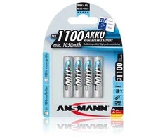 Akumuliatorius R3 (AAA) 1.2V 1100mAh Ni-Mh ANSMANN (4vnt pakuotėje)