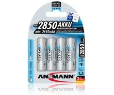 Akumuliatorius R6 (AA) 1.2V 2850mAh Ni-Mh ANSMANN (4vnt pakuotėje)