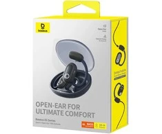 Baseus Belaidės Bluetooth 5.3 ausinės Eli Sport 1 su įkrovimo dėklu, juodos