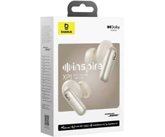 Baseus Belaidės Bluetooth 6.1 ausinės Inspire XP1 su įkrovimo dėklu ir triukšmo slopinimu, baltos