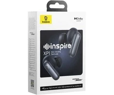 Baseus Belaidės Bluetooth 6.1 ausinės Inspire XP1 su įkrovimo dėklu ir triukšmo slopinimu, juodos