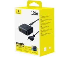 Baseus Įkrovimo stotelė EnerFill FH21 120W 2xUSB-A + 4xUSB-C 1.5m, juoda