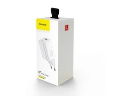 Charger Baseus CCALL-BX02 (USB 3.0, baltos spalvos)