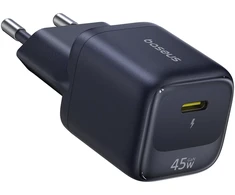 Baseus Sieninis įkroviklis EnerFill FN22 45W USB-C QC PD, juodas