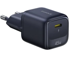 Baseus Sieninis įkroviklis EnerFill FN22 45W USB-C QC PD, juodas
