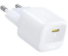 Baseus Sieninis įkroviklis EnerFill FN22 45W USB-C QC PD, baltas