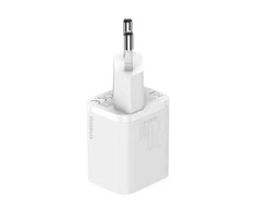 Baseus Sieninis įkroviklis Super Si 20W USB-C QC3.0 PD su Lightning 1m laidu, baltas