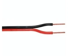 Cabletech Laidas kolonėlėms 2x0.2mm² juodas/raudonas (varinis)