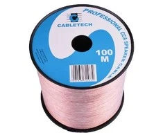 Cabletech Laidas kolonėlėms 2x1.5mm² skaidrus, OFC varinis
