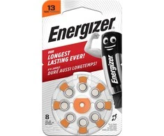Cinko oro baterija AC13E (V13, HA13, PR48, 7000ZD) klausos aparatams 1.45V Energizer 8vnt įpakavime